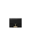 Cartera compacta Tara de piel granulada Cartera compacta Tara de piel granulada