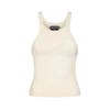 Chaleco con detalle metálico en forma de T