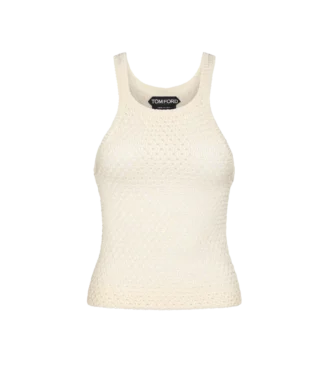 Chaleco con detalle metálico en forma de T