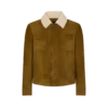 Chaqueta camionera con cuello de borreguillo y ante cepillado