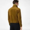 Chaqueta camionera con cuello de borreguillo y ante cepillado