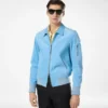 Chaqueta con cuello de ante de cachemira
