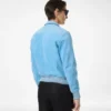 Chaqueta con cuello de ante de cachemira