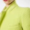 Chaqueta cruzada de tweed con lentejuelas, mezcla de lana, cachemira y seda