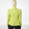 Chaqueta cruzada de tweed con lentejuelas, mezcla de lana, cachemira y seda