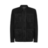 Chaqueta de ante con cuatro bolsillos