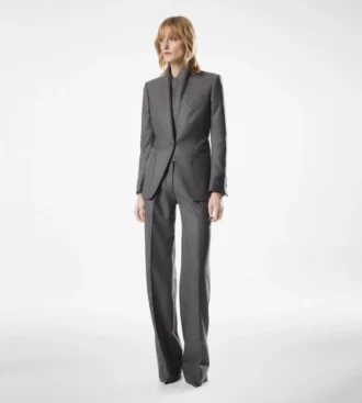 Pantalones anchos con doble pliegue a medida