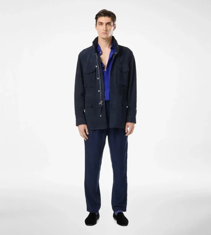 Chaqueta de campo de ante ligero
