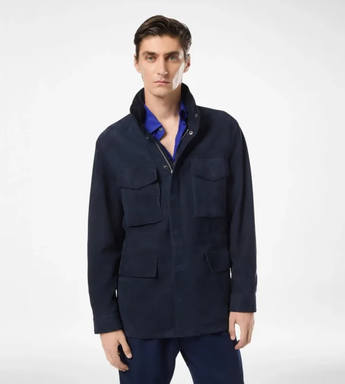 Chaqueta de campo de ante ligero