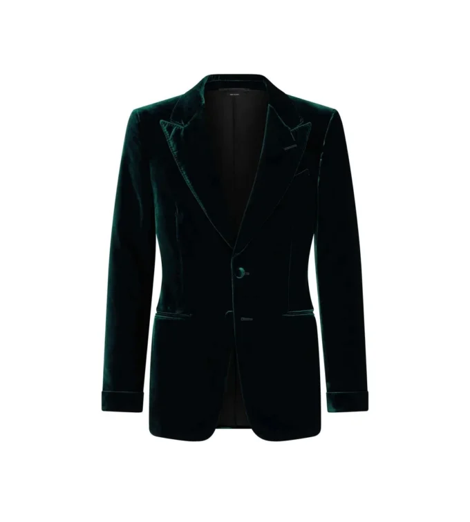 Chaqueta de cóctel Shelton de terciopelo fluido