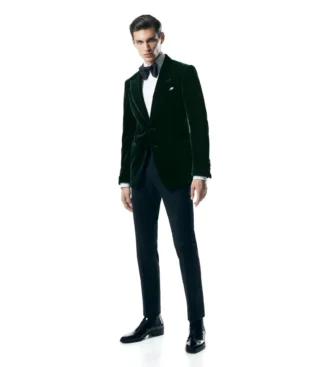 Chaqueta de cóctel Shelton de terciopelo fluido