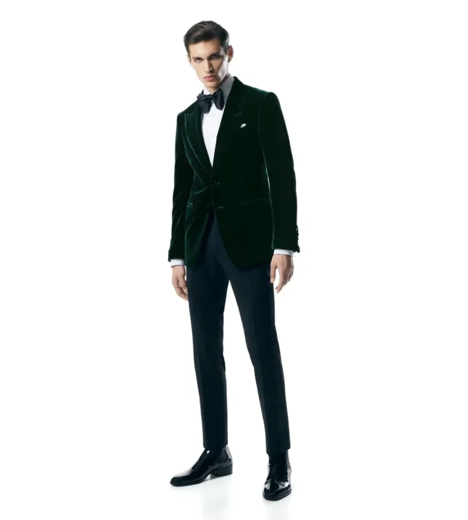 Chaqueta de cóctel Shelton de terciopelo fluido