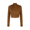 Chaqueta de oficial de ante de cordero de grano completo Chaqueta de oficial de ante de cordero de grano completo