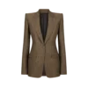 Chaqueta de solapa en pico con jacquard de cocodrilo y botonadura sencilla Chaqueta de solapa en pico con jacquard de cocodrilo y botonadura sencilla