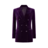 Chaqueta de terciopelo con solapas en pico y doble botonadura Wallis Chaqueta de terciopelo con solapas en pico y doble botonadura Wallis