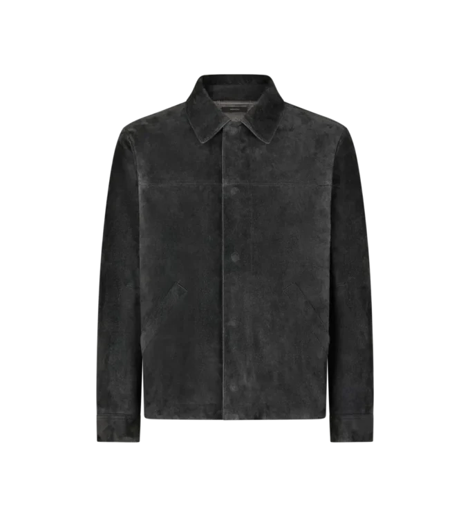 Chaqueta de trabajo de ante cepillado