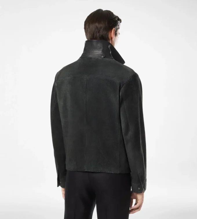 Chaqueta de trabajo de ante cepillado