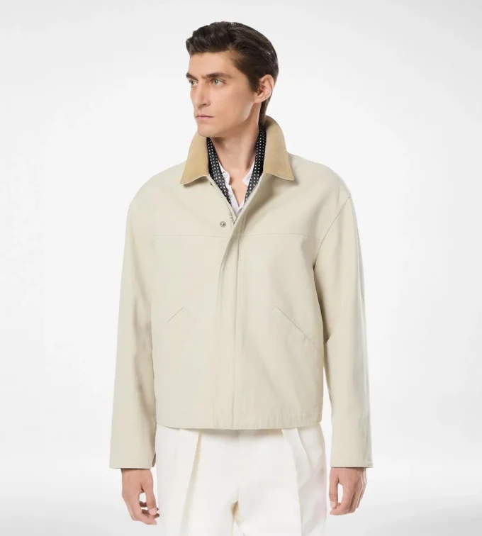 Chaqueta de trabajo de lona de algodón