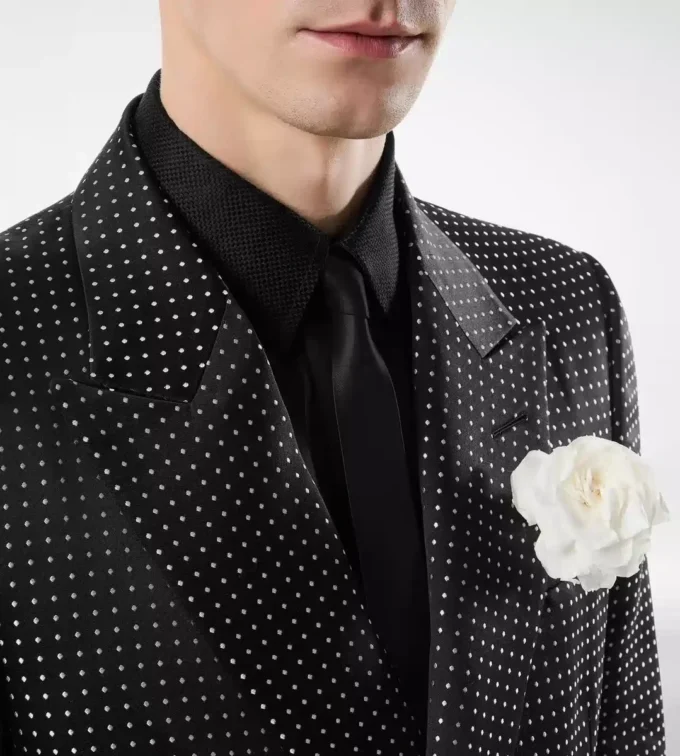 Chaqueta Duchesse Polka Dot Jacquard Chaqueta Duchesse Polka Dot Jacquard