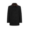 Chaqueta marinera de lana Melton y piel de oveja