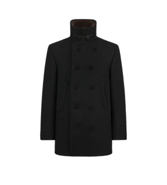 Chaqueta marinera de lana Melton y piel de oveja