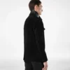 Chaqueta militar de ante de cachemira