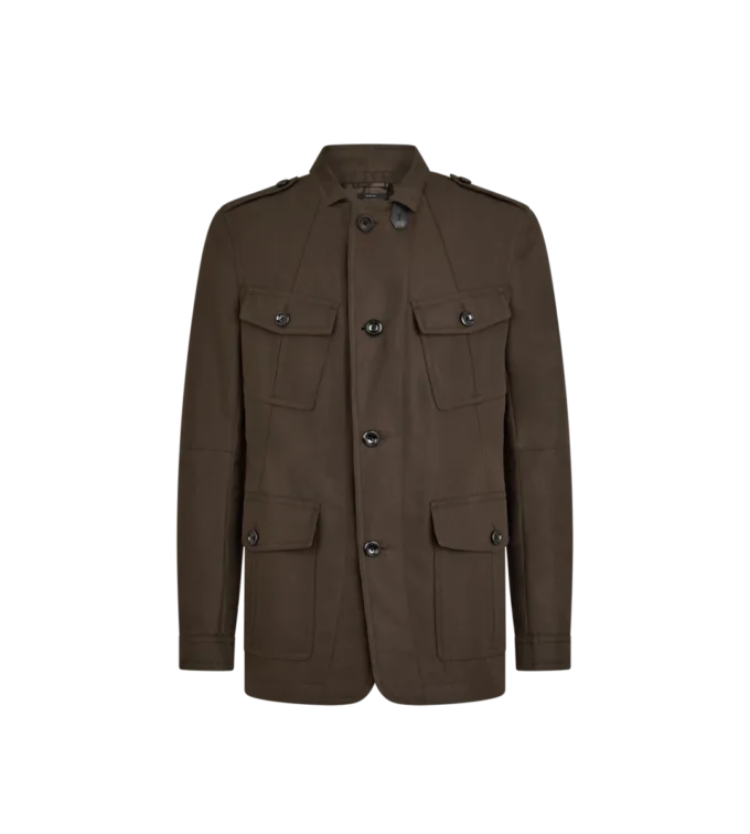 Chaqueta militar de nailon compacto