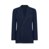 Chaqueta índigo con diseño en espiga Chaqueta índigo con diseño en espiga