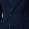 Chaqueta índigo con diseño en espiga Chaqueta índigo con diseño en espiga