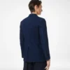 Chaqueta índigo con diseño en espiga Chaqueta índigo con diseño en espiga