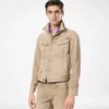 Chaqueta vaquera Icon Denim lavada en color arena