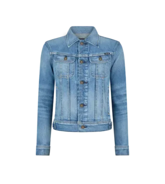 Chaqueta vaquera lavada con piedras de verano