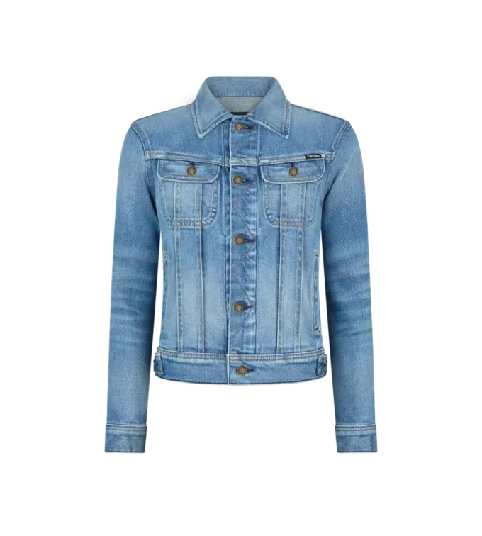 Chaqueta vaquera lavada con piedras de verano Chaqueta vaquera lavada con piedras de verano