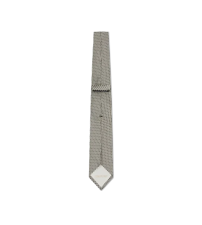 Corbata de jacquard de seda