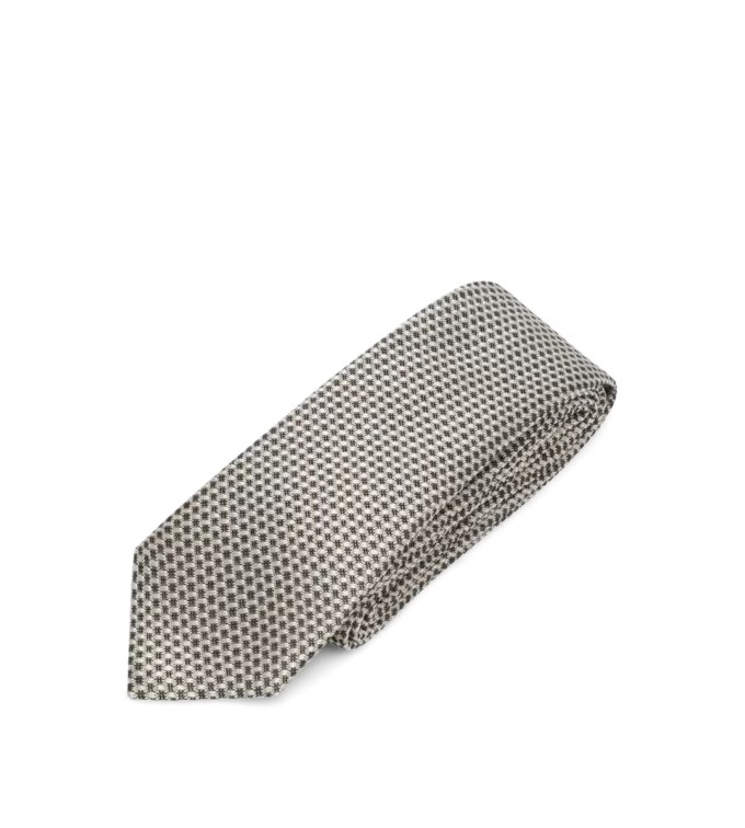 Corbata de jacquard de seda