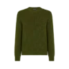 Cárdigan corto de cuello redondo con punto merino