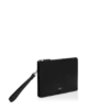 Funda minimalista y delgada de piel granulada con correa para la muñeca Funda minimalista y delgada de piel granulada con correa para la muñeca