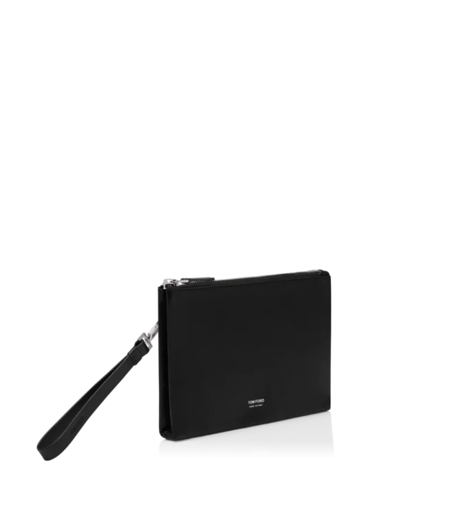 Funda minimalista y delgada de piel granulada con correa para la muñeca Funda minimalista y delgada de piel granulada con correa para la muñeca