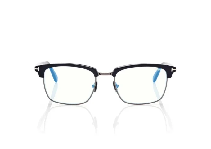 Gafas de graduación cuadradas con filtro azul