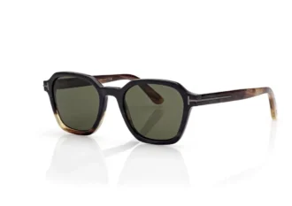 Gafas de sol geométricas de cuerno