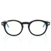 Gafas redondas Horn Blue Block Opticals