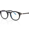 Gafas redondas Horn Blue Block Opticals