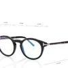 Gafas redondas Horn Blue Block Opticals