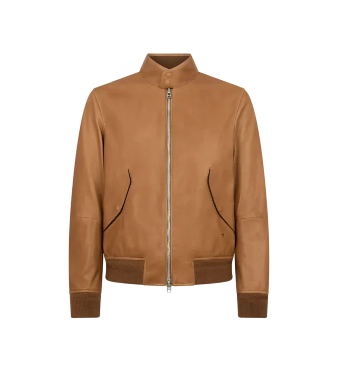 Harrington de piel granulada Harrington de piel granulada