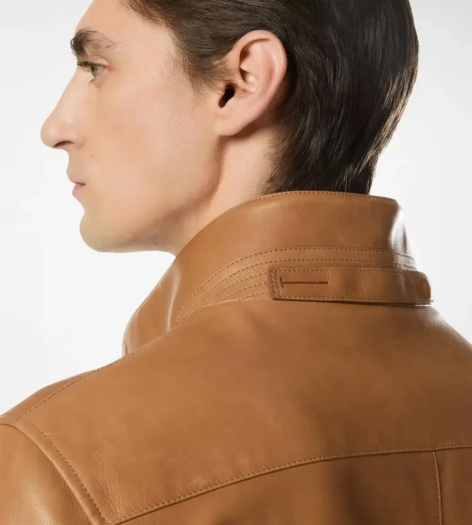 Harrington de piel granulada Harrington de piel granulada