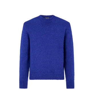 Jersey de cuello redondo de cachemira