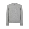 Jersey de cuello redondo de cachemira Jersey de cuello redondo de cachemira