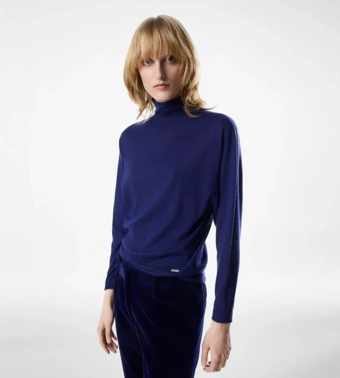 Jersey de manga larga y cuello alto con placa metálica Tom Ford