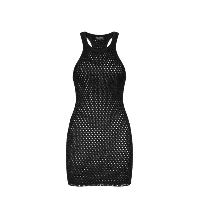 Minivestido de cóctel con espalda nadadora