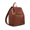 Mochila con solapa T-Line de cuero granulado Mochila con solapa T-Line de cuero granulado